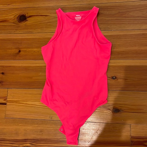 SKIMS Tops Skims Hot Pink Bodysuit Small Poshmark